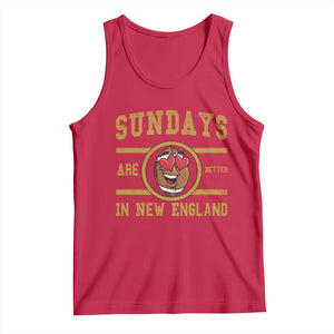 Sundays Are Better In NE Tank Top Game Day Lover Gift TS12 Red Print Your Wear