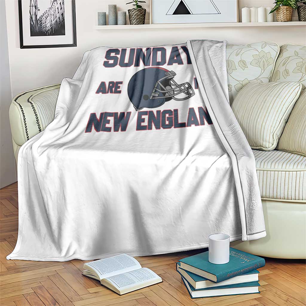Sundays Are For NE Throw Blanket Game Day Lover Gift TS12 Print Your Wear