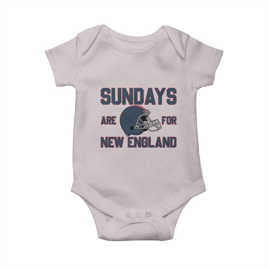 Sundays Are For NE Baby Onesie Game Day Lover Gift TS12 Ice Gray Print Your Wear