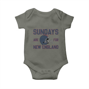 Sundays Are For NE Baby Onesie Game Day Lover Gift TS12 Military Green Print Your Wear