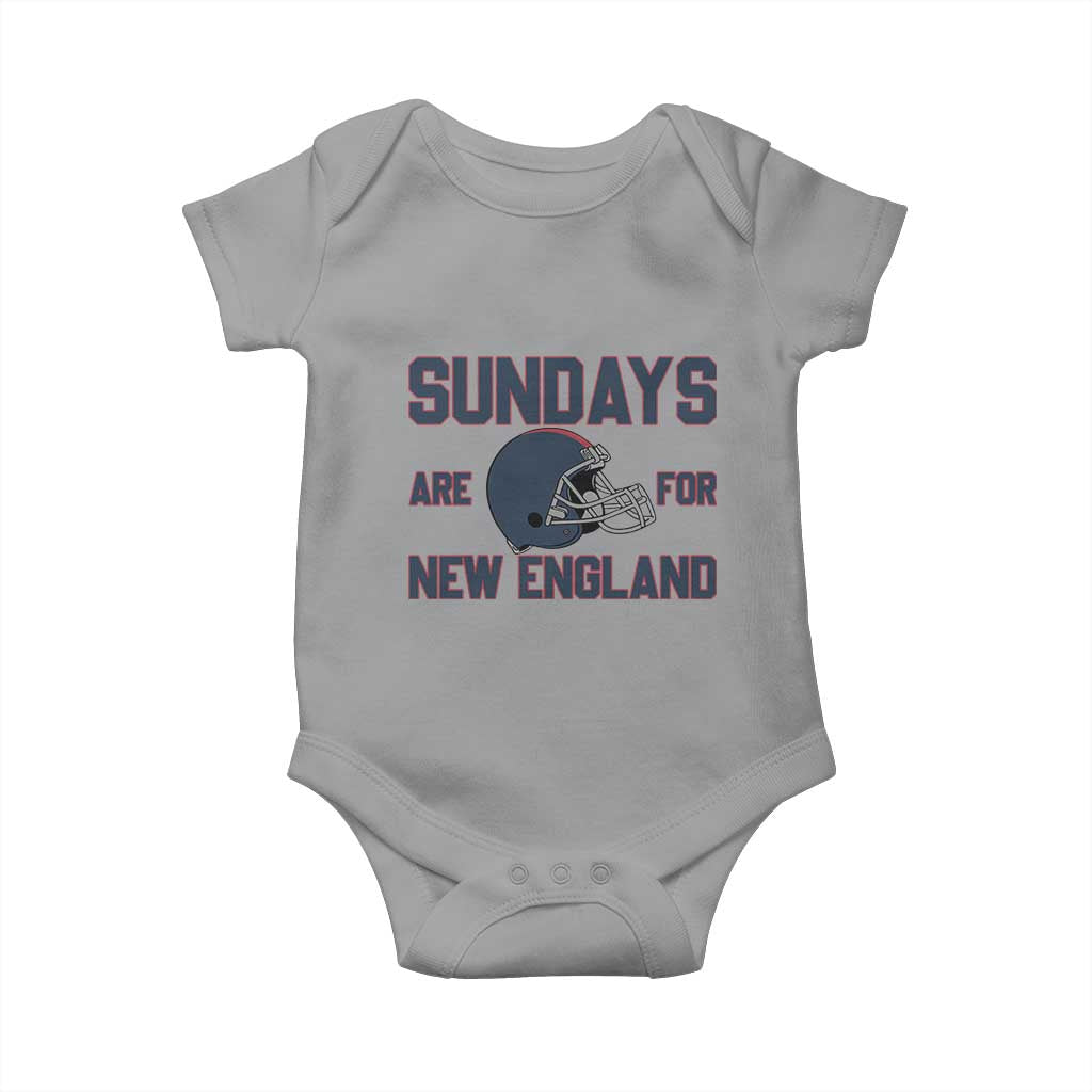 Sundays Are For NE Baby Onesie Game Day Lover Gift TS12 Sport Gray Print Your Wear