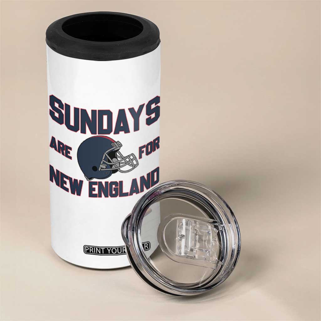 Sundays Are For NE 4 in 1 Can Cooler Tumbler Game Day Lover Gift TS12 Print Your Wear