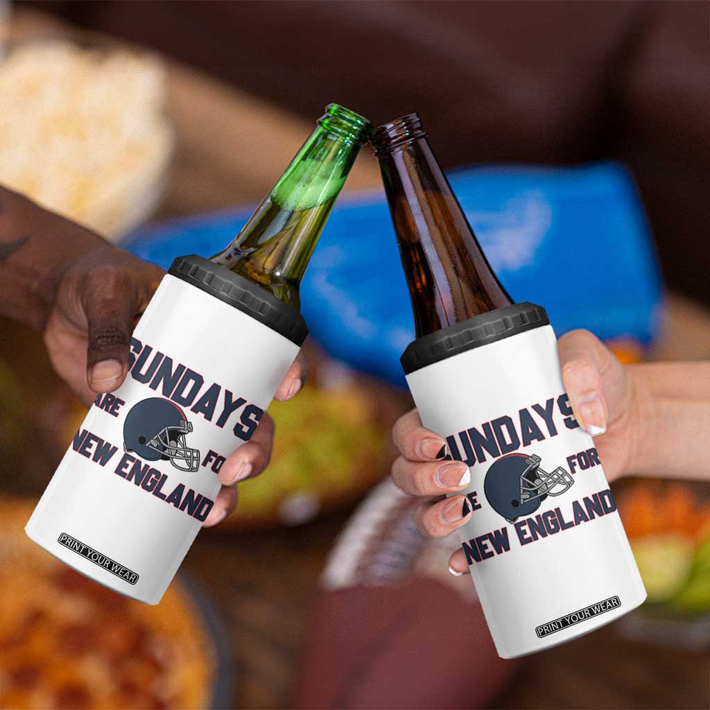 Sundays Are For NE 4 in 1 Can Cooler Tumbler Game Day Lover Gift TS12 Print Your Wear