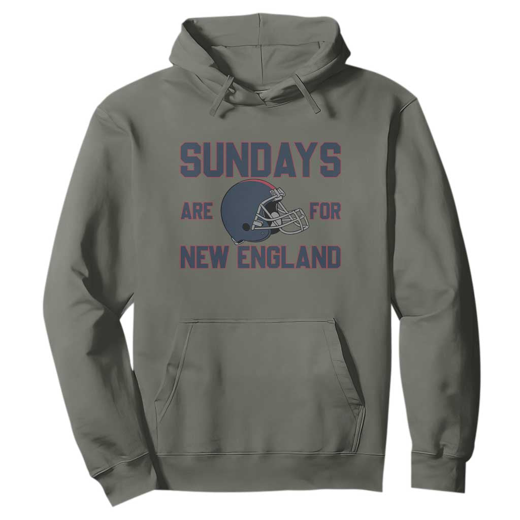 Sundays Are For NE Hoodie Game Day Lover Gift TS12 Military Green Print Your Wear