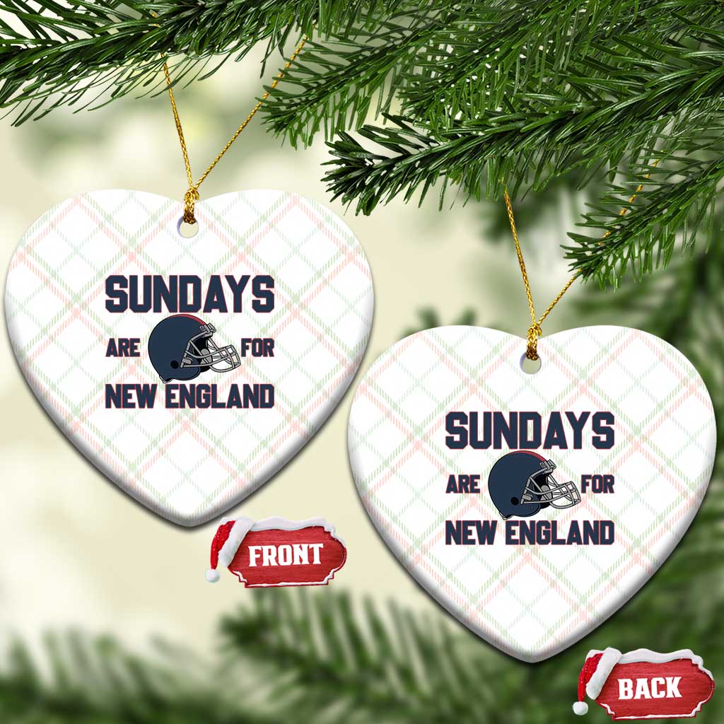 Sundays Are For NE Ceramic Ornament Game Day Lover Gift TS12 Print Your Wear