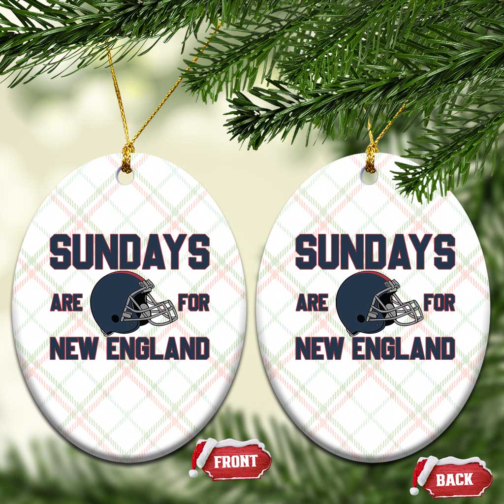 Sundays Are For NE Ceramic Ornament Game Day Lover Gift TS12 Print Your Wear