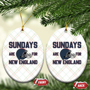 Sundays Are For NE Ceramic Ornament Game Day Lover Gift TS12 Print Your Wear
