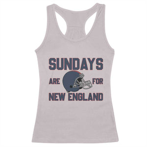 Sundays Are For NE Racerback Tank Top Game Day Lover Gift TS12 Ice Gray Print Your Wear