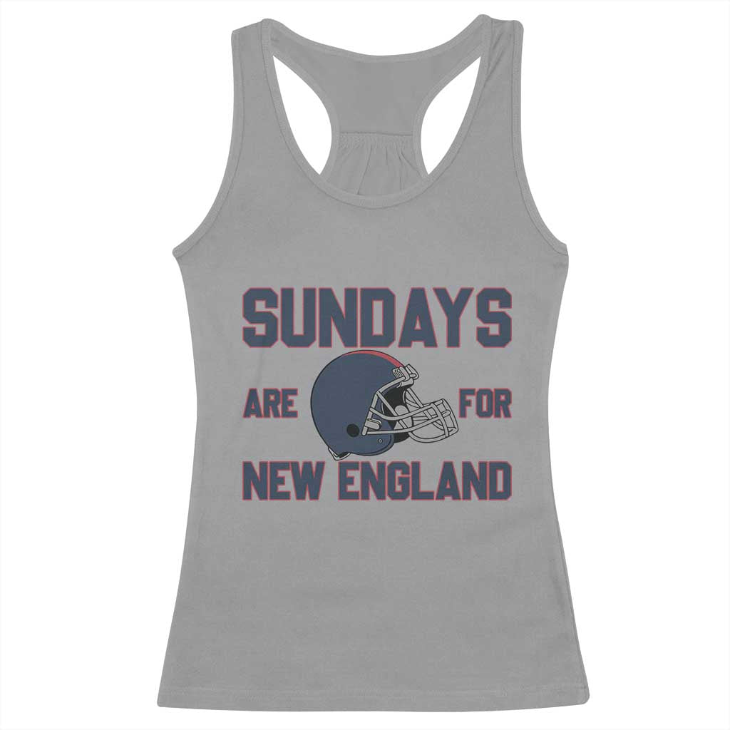 Sundays Are For NE Racerback Tank Top Game Day Lover Gift TS12 Sport Gray Print Your Wear