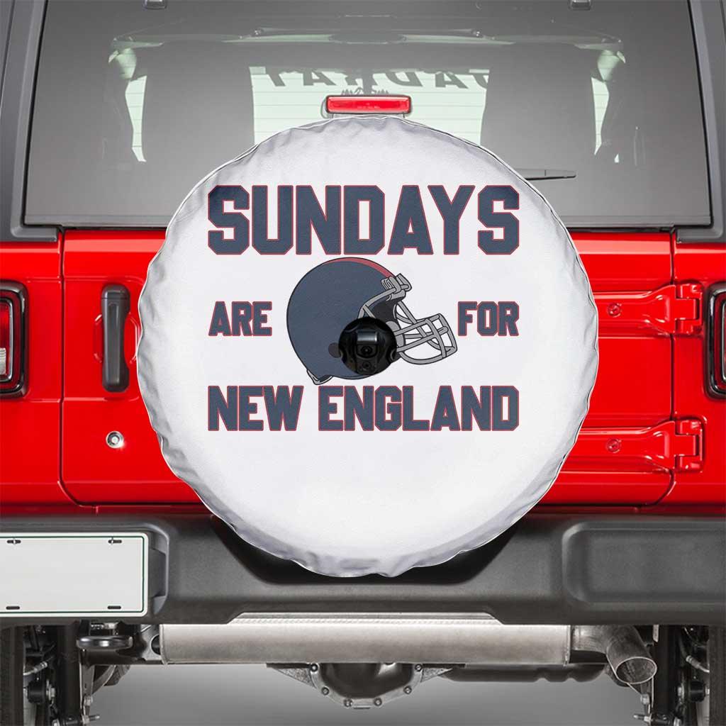 Sundays Are For NE Spare Tire Cover Game Day Lover Gift TS12 White Print Your Wear