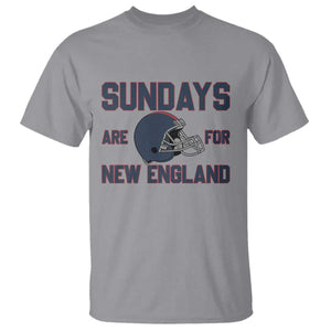 Sundays Are For NE T Shirt Game Day Lover Gift TS12 Sport Gray Print Your Wear