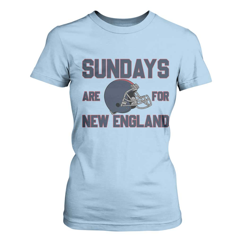 Sundays Are For NE T Shirt For Women Game Day Lover Gift TS12 Light Blue Print Your Wear