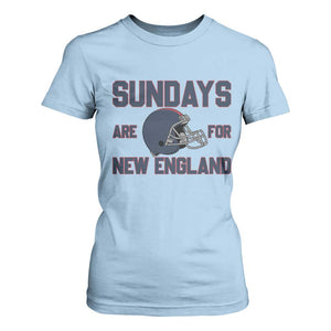 Sundays Are For NE T Shirt For Women Game Day Lover Gift TS12 Light Blue Print Your Wear