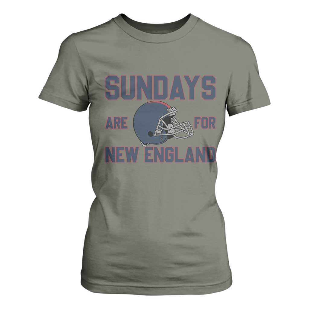 Sundays Are For NE T Shirt For Women Game Day Lover Gift TS12 Military Green Print Your Wear