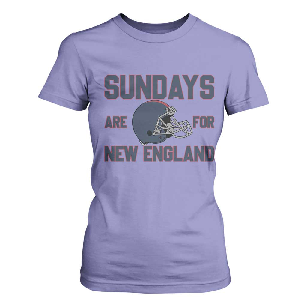 Sundays Are For NE T Shirt For Women Game Day Lover Gift TS12 Violet Print Your Wear