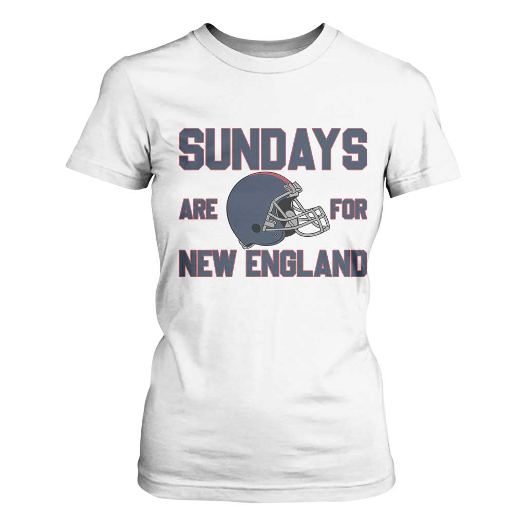 Sundays Are For NE T Shirt For Women Game Day Lover Gift TS12 White Print Your Wear