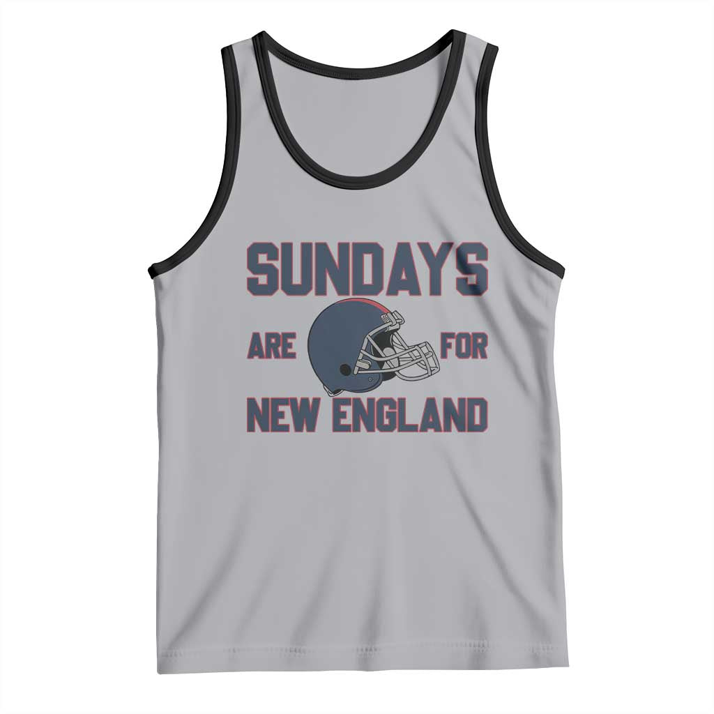 Sundays Are For NE Tank Top Game Day Lover Gift TS12 Athletic Heather Black Print Your Wear