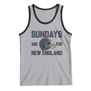 Sundays Are For NE Tank Top Game Day Lover Gift TS12 Athletic Heather Black Print Your Wear