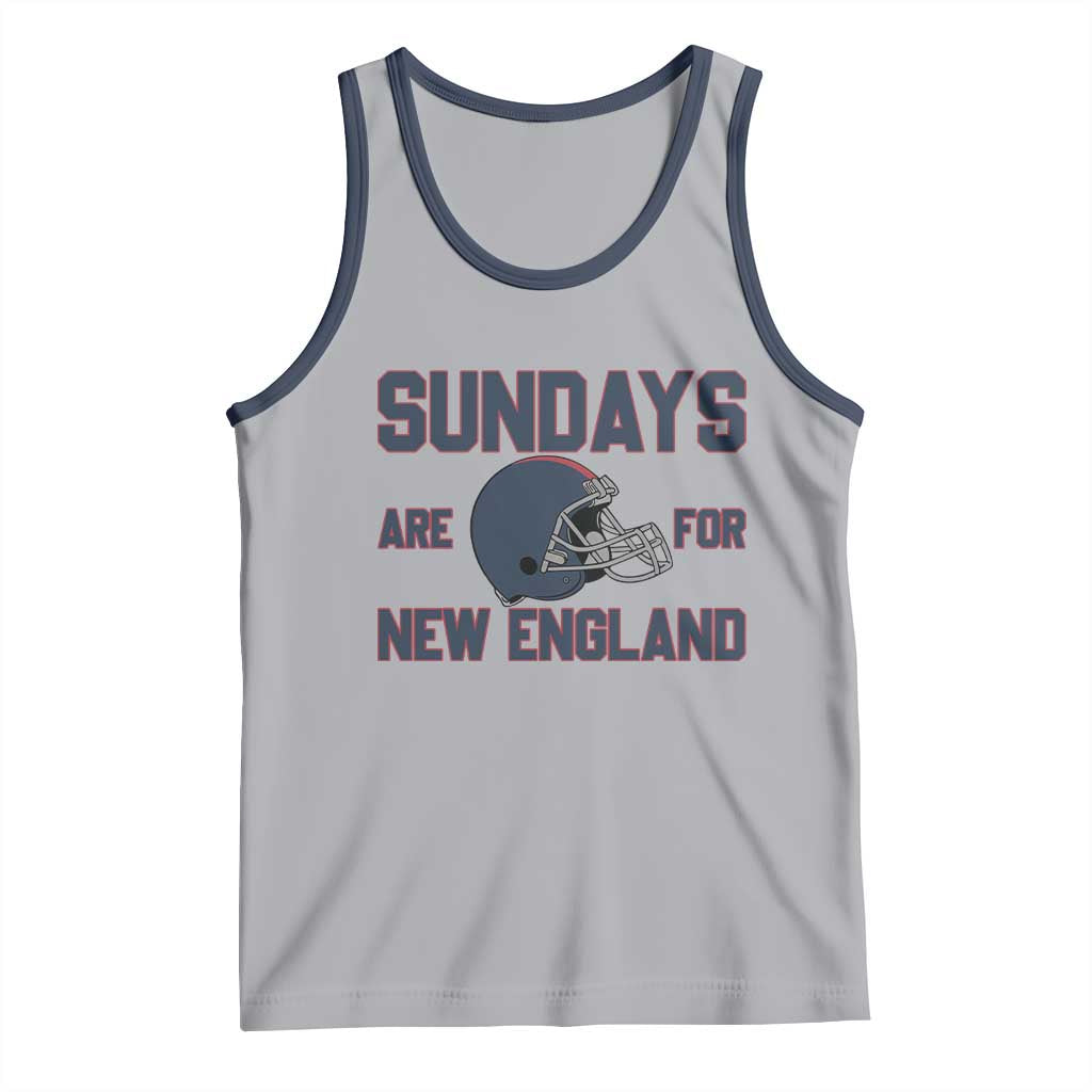 Sundays Are For NE Tank Top Game Day Lover Gift TS12 Athletic Heather Navy Print Your Wear
