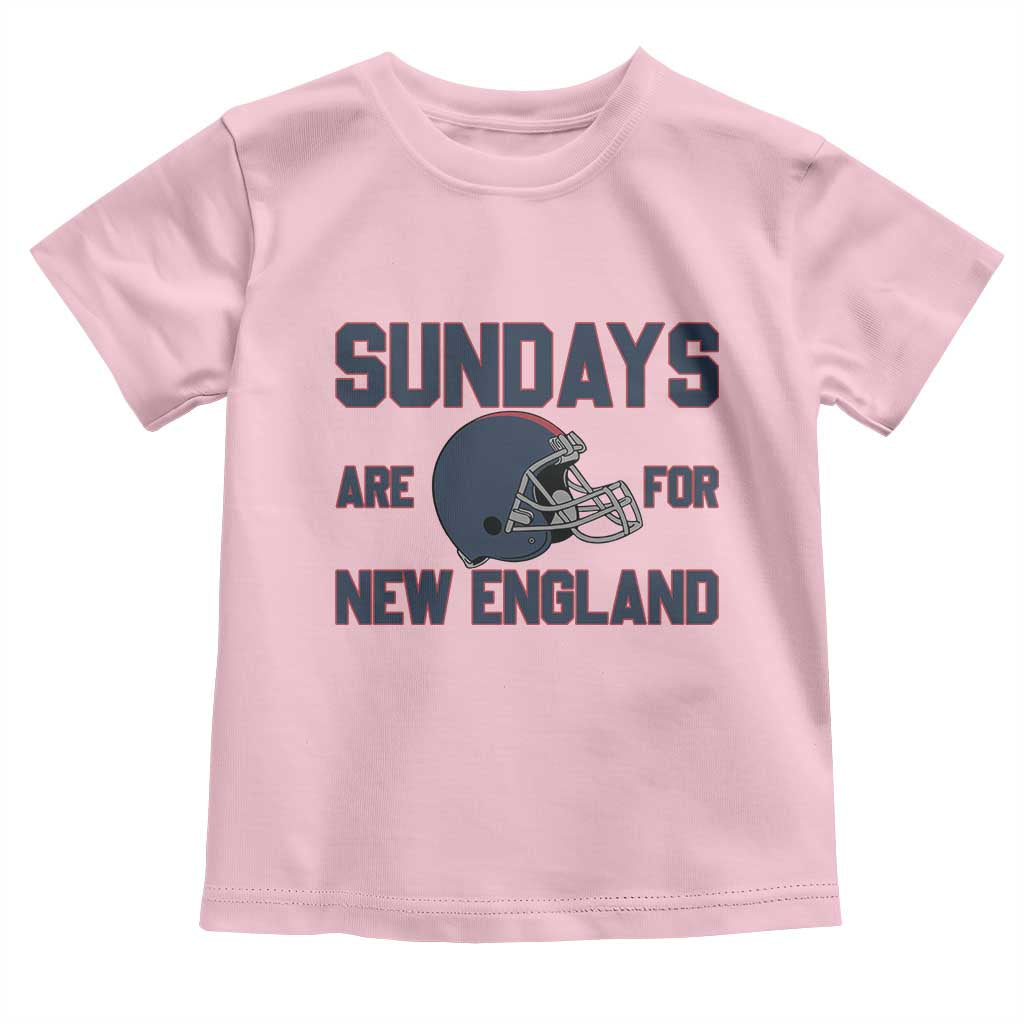 Sundays Are For NE Toddler T Shirt Game Day Lover Gift TS12 Light Pink Print Your Wear