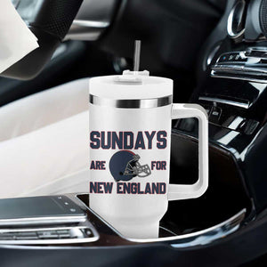 Sundays Are For NE Tumbler With Handle Game Day Lover Gift TS12 Print Your Wear