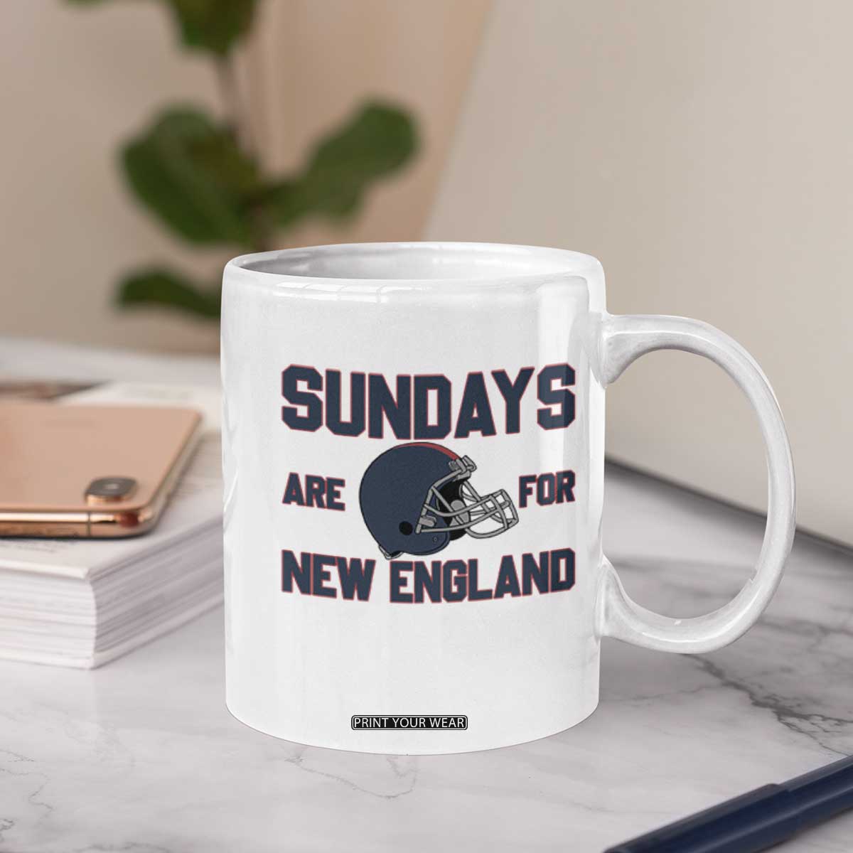 Sundays Are For NE Coffee Mug Game Day Lover Gift TS12 Print Your Wear