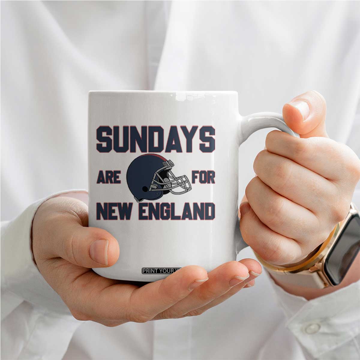 Sundays Are For NE Coffee Mug Game Day Lover Gift TS12 Print Your Wear