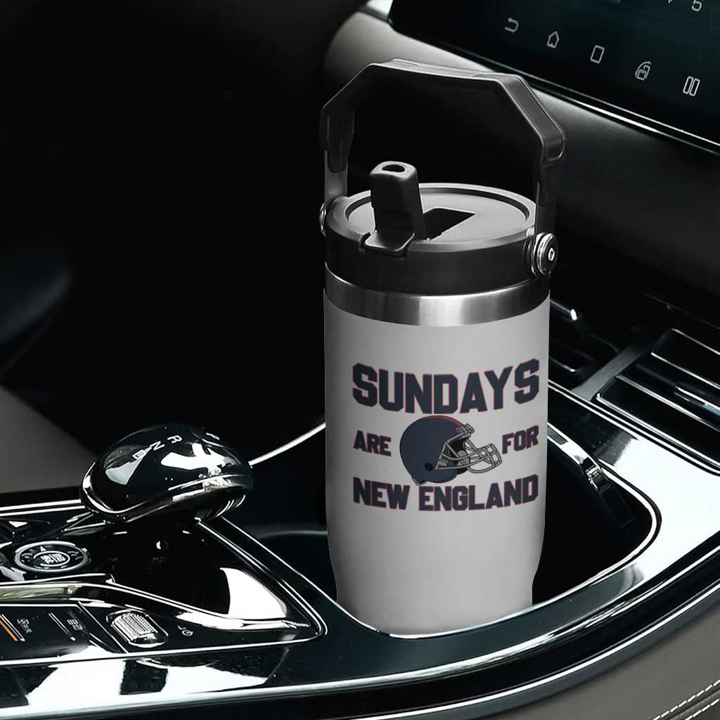 Sundays Are For NE Flip Straw Tumbler Game Day Lover Gift TS12 Print Your Wear