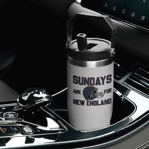 Sundays Are For NE Flip Straw Tumbler Game Day Lover Gift TS12 Print Your Wear