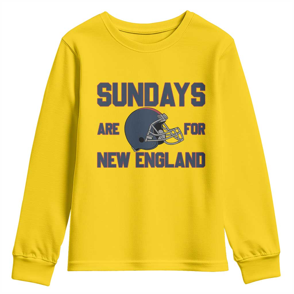 Sundays Are For NE Youth Sweatshirt Game Day Lover Gift TS12 Daisy Print Your Wear