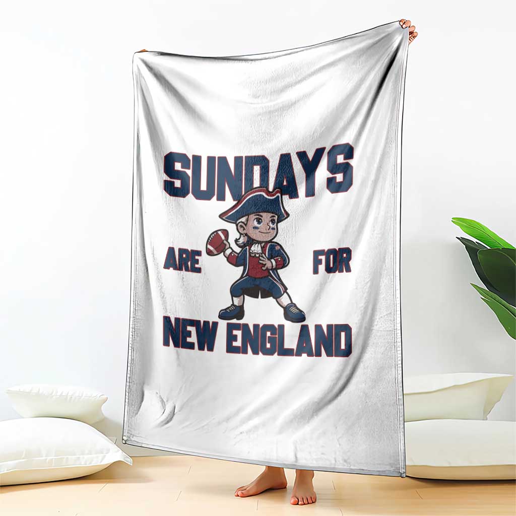 Sundays Are For NE Throw Blanket Game Day Sports Fan Gift TS12 Print Your Wear
