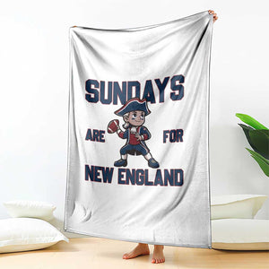 Sundays Are For NE Throw Blanket Game Day Sports Fan Gift TS12 Print Your Wear