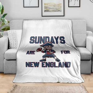 Sundays Are For NE Throw Blanket Game Day Sports Fan Gift TS12 Print Your Wear