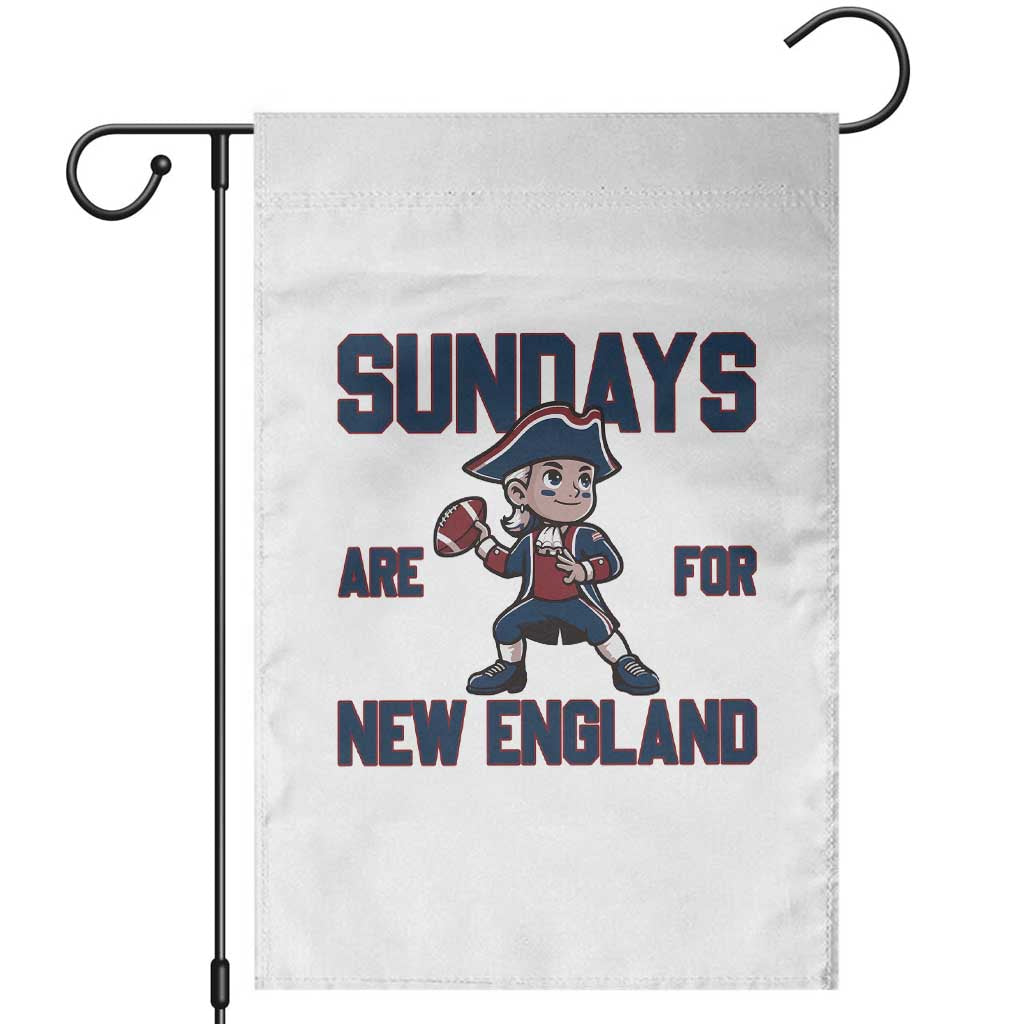 Sundays Are For NE Garden Flag Game Day Sports Fan Gift TS12 White Print Your Wear