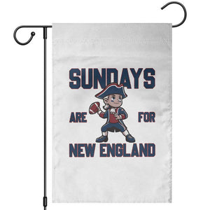 Sundays Are For NE Garden Flag Game Day Sports Fan Gift TS12 White Print Your Wear