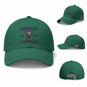 Sundays Are For NE Baseball Cap Game Day Sports Fan Gift TS12 Baseball Cap Universal Fit Irish Green Print Your Wear