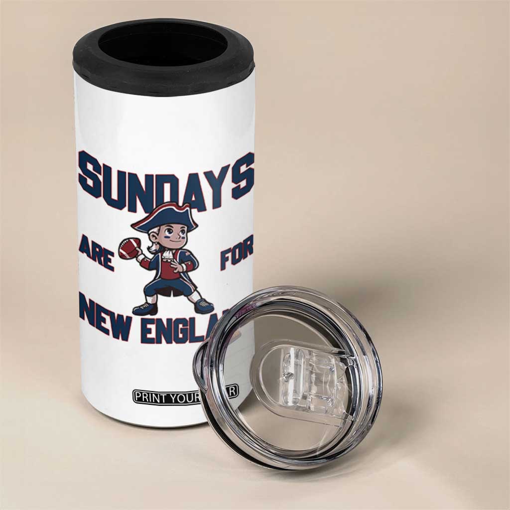 Sundays Are For NE 4 in 1 Can Cooler Tumbler Game Day Sports Fan Gift TS12 Print Your Wear