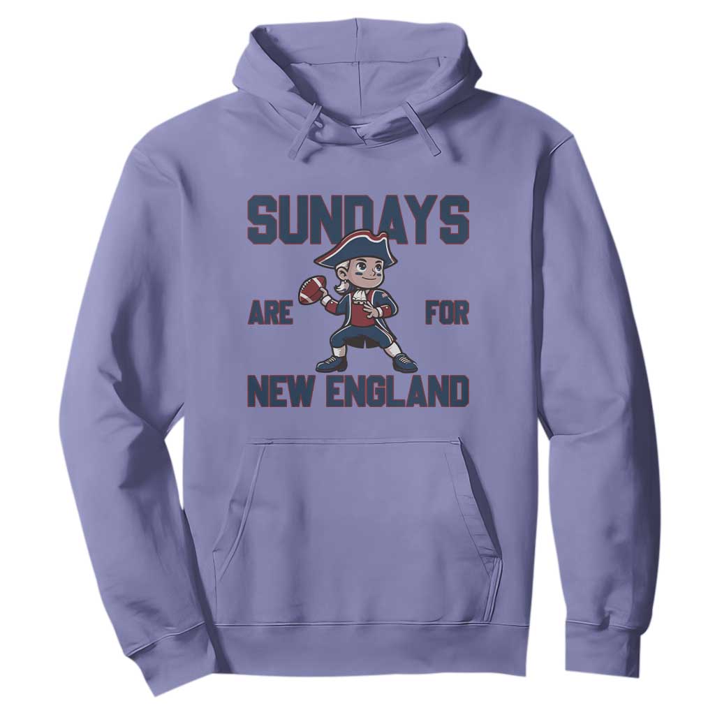 Sundays Are For NE Hoodie Game Day Sports Fan Gift TS12 Violet Print Your Wear