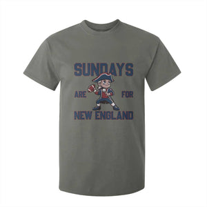 Sundays Are For NE T Shirt For Kid Game Day Sports Fan Gift TS12 Military Green Print Your Wear