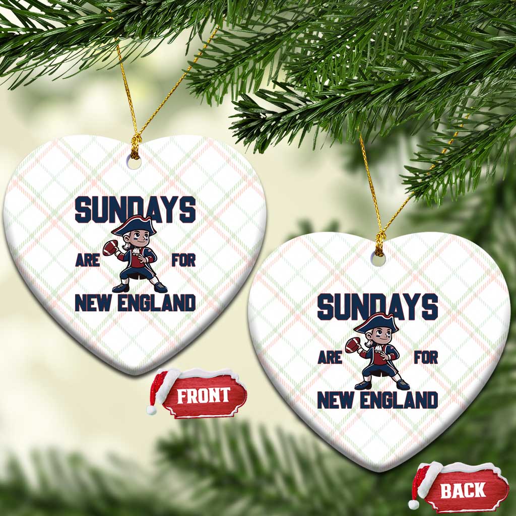 Sundays Are For NE Ceramic Ornament Game Day Sports Fan Gift TS12 Print Your Wear
