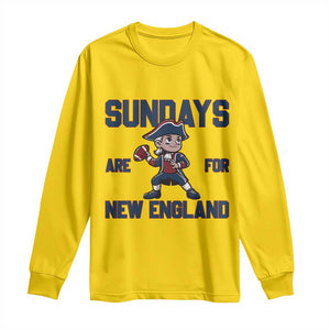 Sundays Are For NE Long Sleeve Shirt Game Day Sports Fan Gift TS12 Daisy Print Your Wear