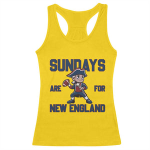 Sundays Are For NE Racerback Tank Top Game Day Sports Fan Gift TS12 Daisy Print Your Wear