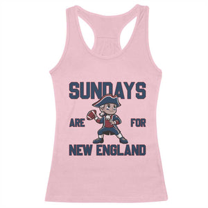 Sundays Are For NE Racerback Tank Top Game Day Sports Fan Gift TS12 Light Pink Print Your Wear
