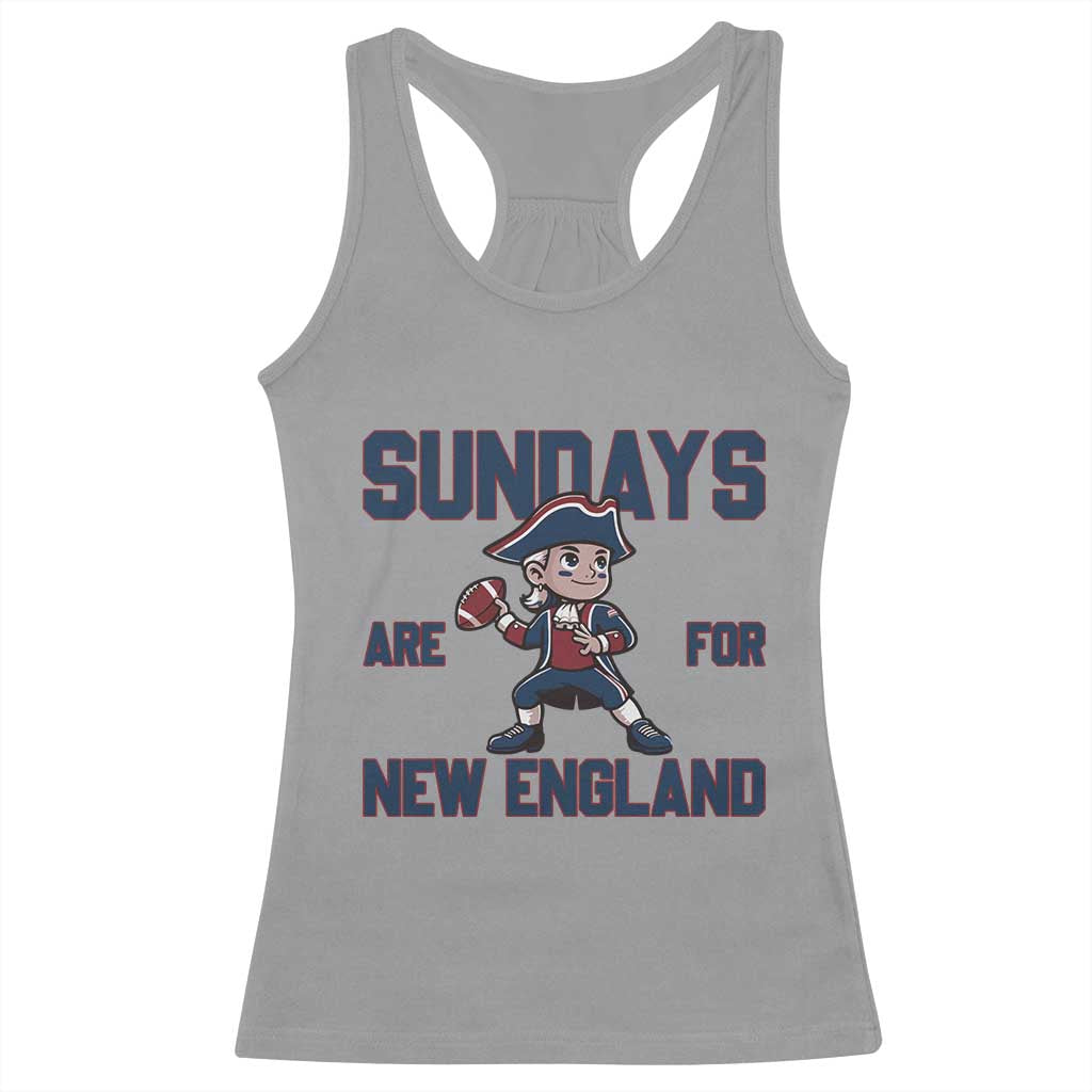 Sundays Are For NE Racerback Tank Top Game Day Sports Fan Gift TS12 Sport Gray Print Your Wear