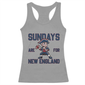 Sundays Are For NE Racerback Tank Top Game Day Sports Fan Gift TS12 Sport Gray Print Your Wear