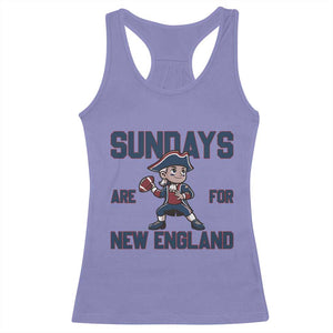 Sundays Are For NE Racerback Tank Top Game Day Sports Fan Gift TS12 Violet Print Your Wear