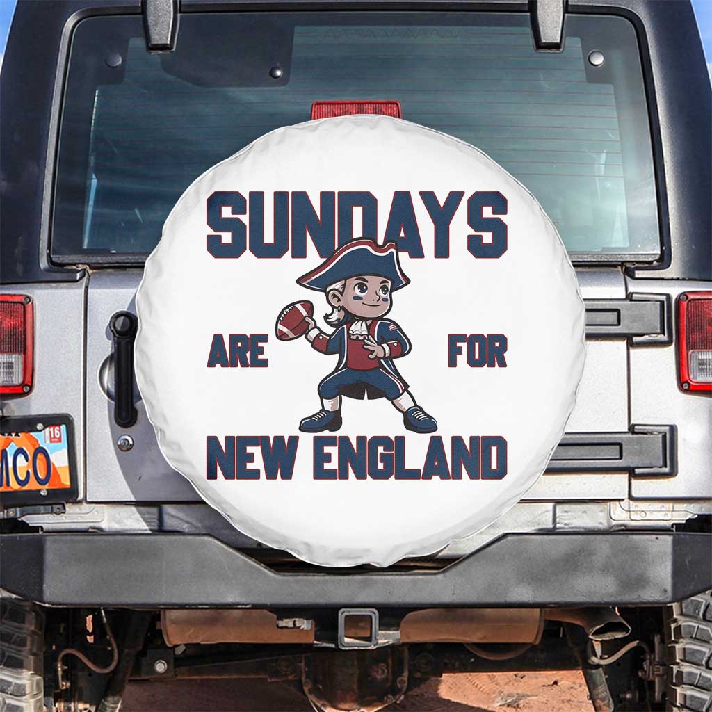Sundays Are For NE Spare Tire Cover Game Day Sports Fan Gift TS12 No hole White Print Your Wear