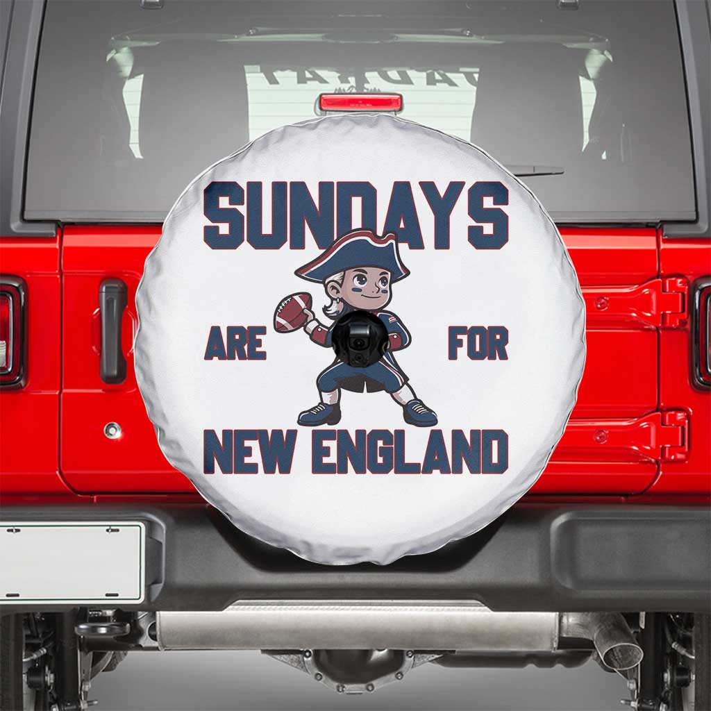 Sundays Are For NE Spare Tire Cover Game Day Sports Fan Gift TS12 White Print Your Wear
