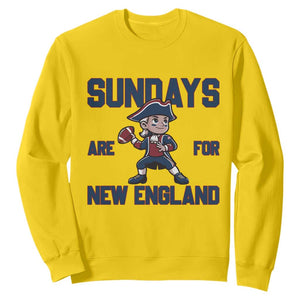 Sundays Are For NE Sweatshirt Game Day Sports Fan Gift TS12 Daisy Print Your Wear