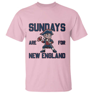 Sundays Are For NE T Shirt Game Day Sports Fan Gift TS12 Light Pink Print Your Wear
